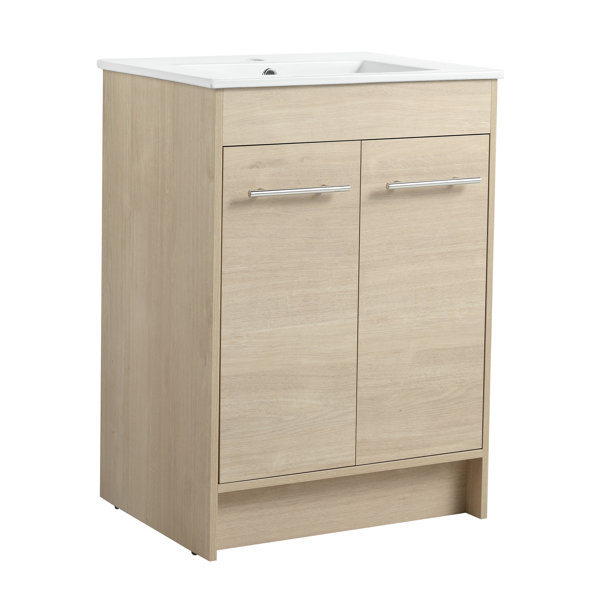 Ebern Designs 24'' Single Bathroom Vanity with Ceramic Top Wayfair